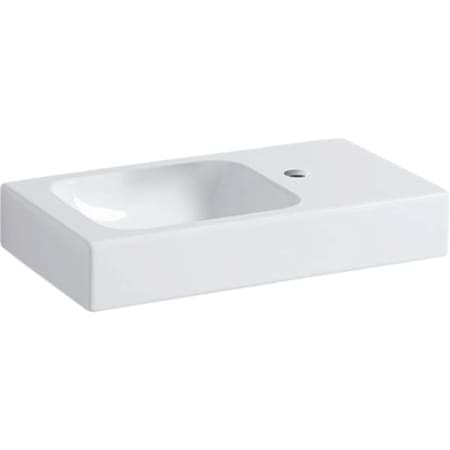 Picture of GEBERIT iCon hand-rinse basin with shelf #124153600 - white / KeraTect