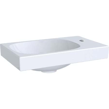 GEBERIT Acanto el yıkama lavabo bataryası delikli sağ beyaz #500.635.01.2 resmi
