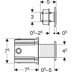 Bild von GEBERIT WC-Steuerung mit elektronischer Spülauslösung, Batteriebetrieb, für Sigma UP-Spülkasten 12 cm, 2-Mengen-Spülung, mit Typ 10 IR-Taster #115.937.SN.6 - Rosette: gebürstet