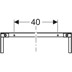 Bild von GEBERIT Duofix Traverse für Elementbefestigung, für Ständerabstand ab 60 cm #111.046.00.1