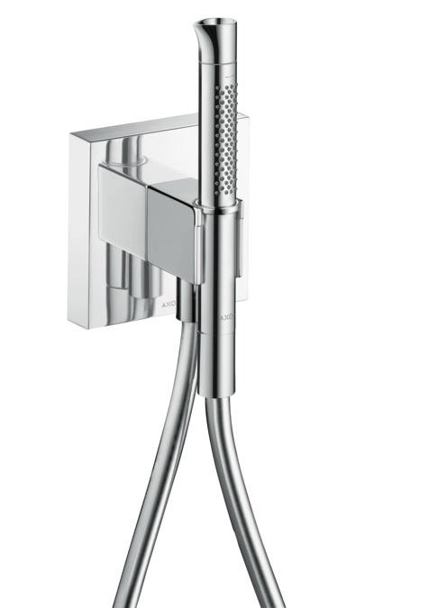HANSGROHE AXOR Starck Organic Porter unit 120/120 with baton hand shower 2jet and shower hose 12232990 polished gold optic resmi