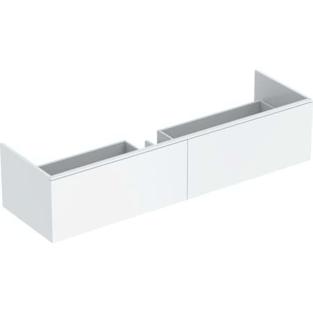 εικόνα του GEBERIT Xeno² cabinet for washbasin made of solid surface material, with two drawers greige / matt coated #500.348.00.1