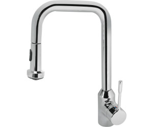 Picture of IDEAL STANDARD Retta kitchen mixer angled spout and pull-out, B8989AA chrome