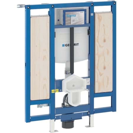 εικόνα του GEBERIT Duofix element for wall-hung WC, 112 cm, with Sigma concealed cistern 12 cm, barrier-free, height-adjustable WC, for support and grab rails #111.904.00.5
