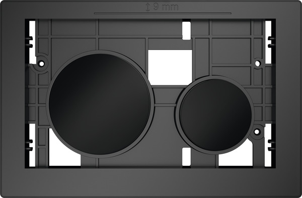 εικόνα του TECE TECEloop actuation unit for toilet flush, polished black buttons #9240667
