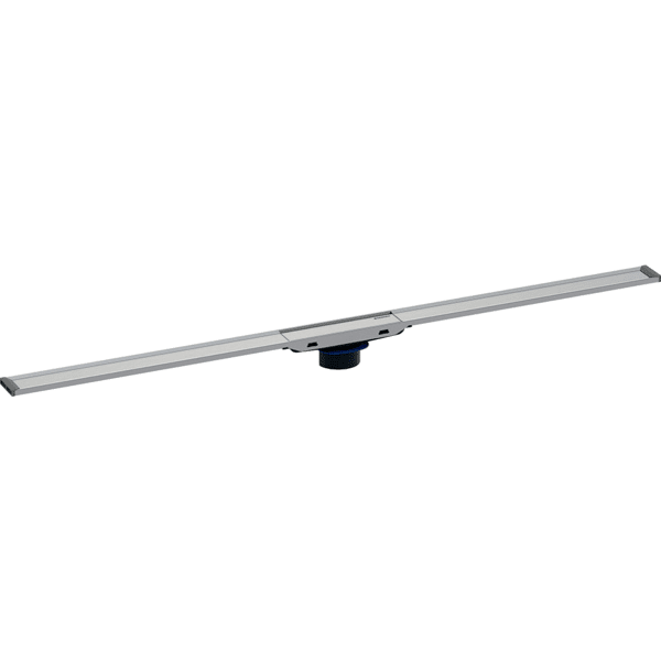 Зображення з  GEBERIT shower channel CleanLine20: L=30-160cm, Frame: black / stainless steel coated Surface: stainless steel brushed 154.453.00.1
