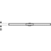 Bild von GEBERIT Duschrinne CleanLine20 30-160 cm Rahmen: schwarz / Edelstahl beschichtet Fläche: Edelstahl gebürstet154.453.00.1