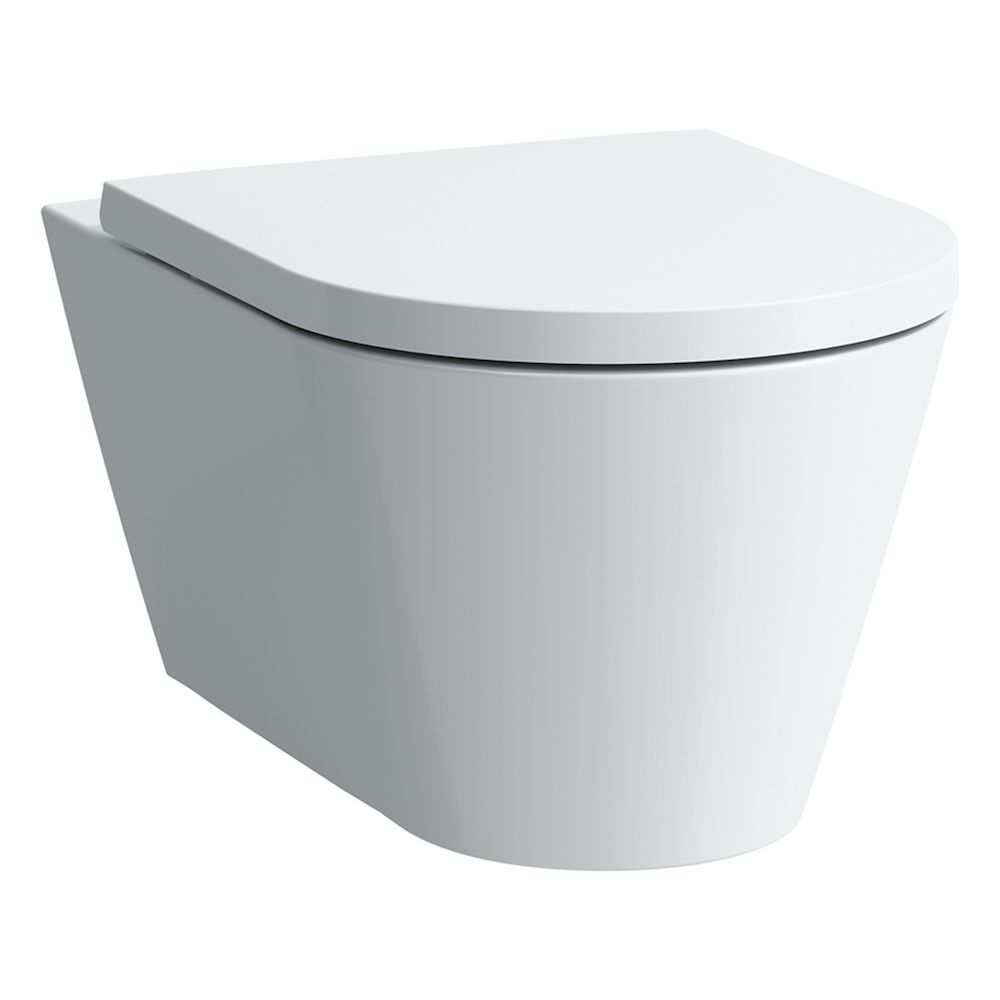 Picture of LAUFEN Kartell LAUFEN Wall-hung WC 'rimless', washdown, without flushing rim 545 x 370 x 355 mm #H8203370000001 - 000 - White
