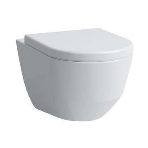 Зображення з  LAUFEN PRO Wall-hung WC 'rimless/compact', washdown, without flushing rim 490 x 360 x 340 mm _ 400 - White LCC (LAUFEN Clean Coat) #H8209654000001 - 400 - White LCC (LAUFEN Clean Coat)