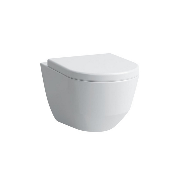εικόνα του LAUFEN PRO Wall-hung WC 'rimless/compact', washdown, without flushing rim 490 x 360 x 340 mm #H8209650000001 - 000 - White