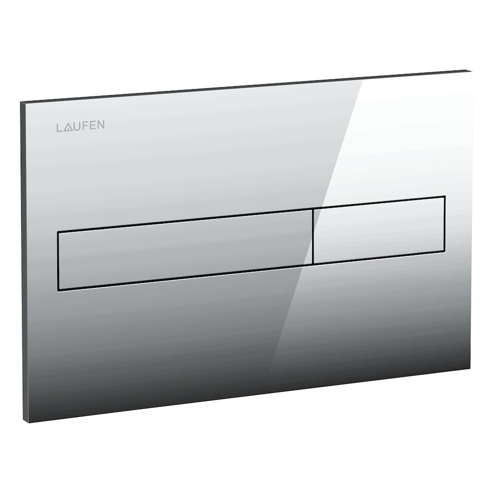 Picture of LAUFEN LIS Flush plate AW1, dual flush 250 x 10 x 160 mm #H8956610040001 - 004 - Chromed