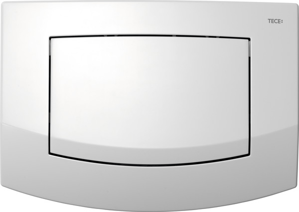 Picture of TECE TECEambia toilet flush plate polished white single-flush system #9240100