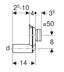Bild von GEBERIT Urinalgeruchsverschluss Abgang horizontal #152.950.11.1 - weiß-alpin