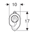 Bild von GEBERIT Urinalgeruchsverschluss Abgang horizontal #152.950.11.1 - weiß-alpin