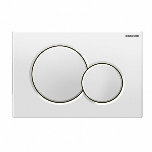 Picture of GEBERIT Sigma01 flush plate for dual flush white #115.770.11.5