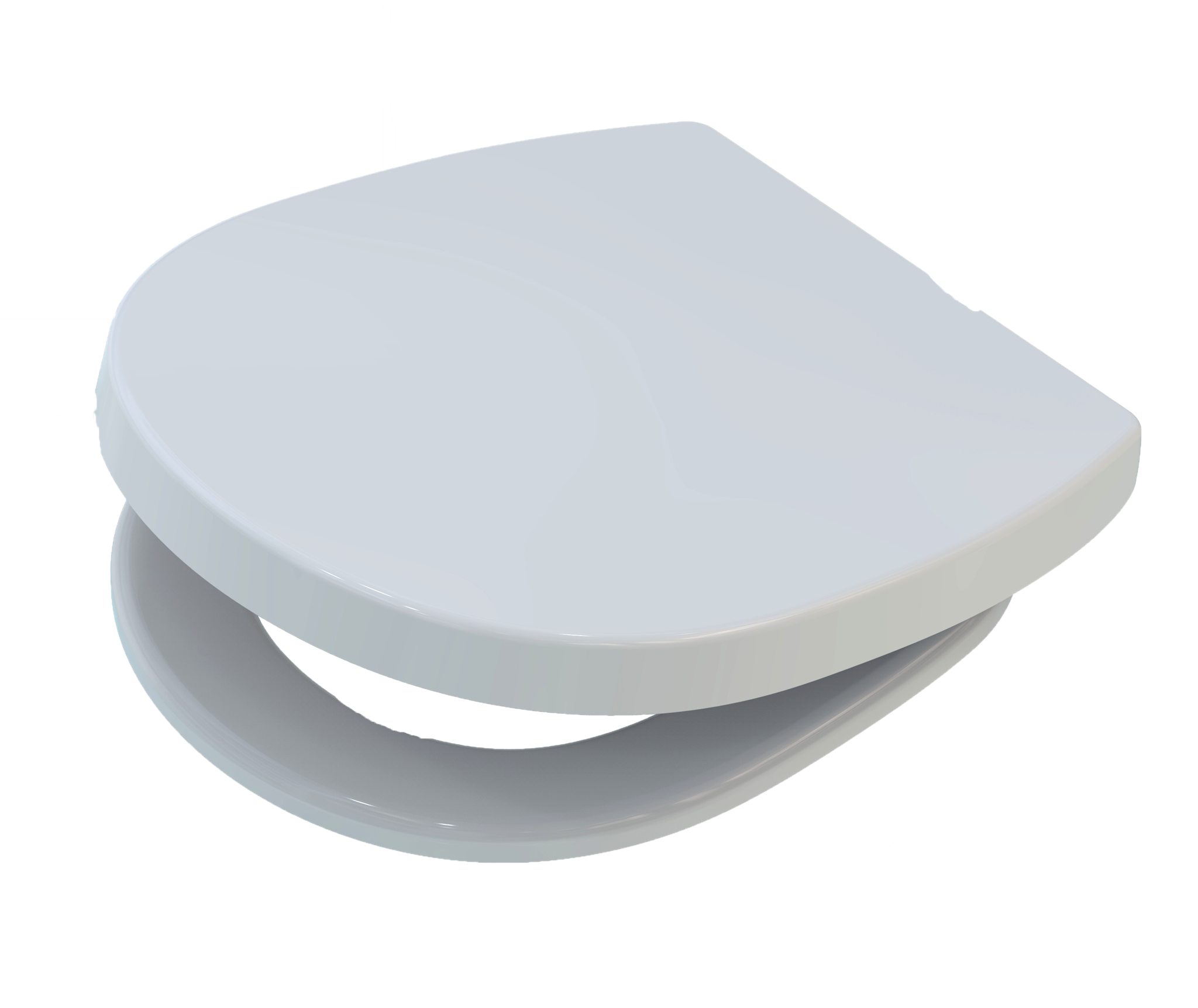 Picture of PAGETTE Iscon toilet seat with integrated lowering mechanism, removable with click-o-matic 795730202 white