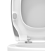 Bild von PAGETTE Iscon WC-Sitz mit integrierter Absenkautomatik, abnehmbar durch Klick-o-matik 795730202 weiss