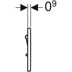 Bild von GEBERIT Urinalsteuerung mit pneumatischer Spülauslösung, Betätigungsplatte Typ 01 116.011.46.5 matt verchromt