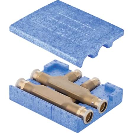 Picture of GEBERIT Mapress T-piece crossing with insulation box #63113