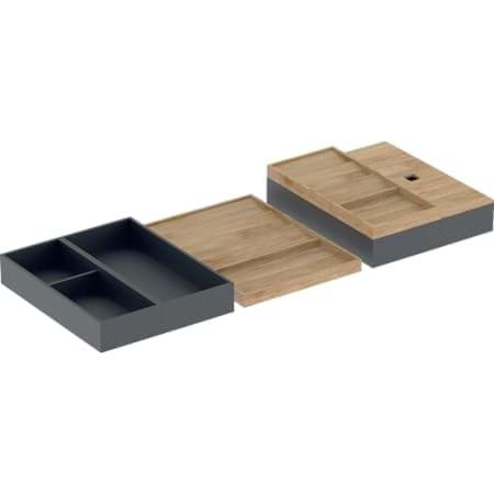 Зображення з  GEBERIT set of drawer inserts for top drawer, width 90 cm 502.351.00.1