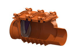 Зображення з  KESSEL-Backwater valve Staufix single flap, O 125 71125
