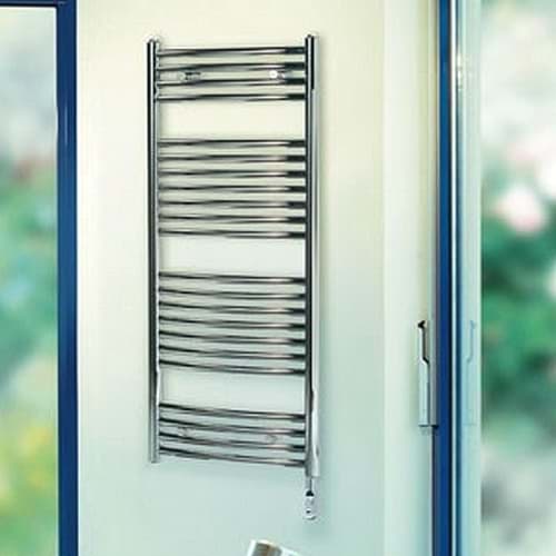 Picture of ZEHNDER AURA bathroom radiator 1217x600mm, straight, centre connection PBZ-120-060-05 white