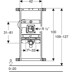 Bild von GEBERIT Kombifix Element für Urinal, 109–127 cm, universell, für verdeckte Urinalsteuerung #457.689.00.1