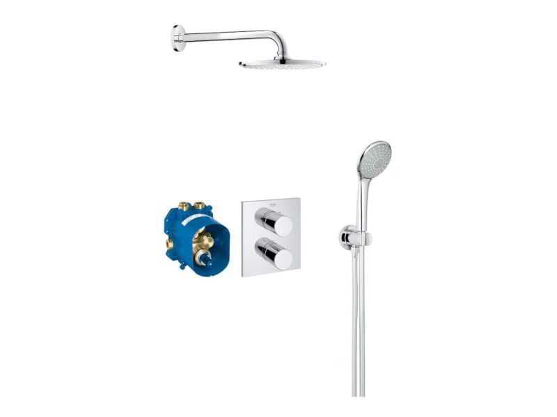 Picture of GROHE Grohtherm 3000 Cosmopolitan shower set 34408000 chrome