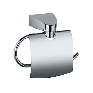 Picture of KEUCO Solo toilet roll holder with cover 01560010000 chrome
