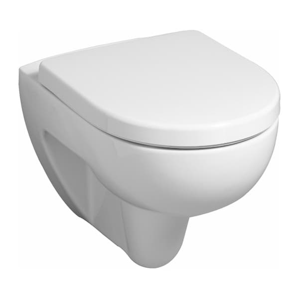 εικόνα του GEBERIT Renova Plan WC seat, white Fixing from above, with soft-closing mechanism #573085000