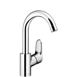 Picture of HANSGROHE Single lever basin mixer with swivel spout and pop-up waste set 14085000 chrome