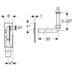 Bild von GEBERIT UP-Geruchsverschluss für Waschbecken, mit Wandeinbaukasten, Fertigbauset, Siebventil und Standrohr, Abgang horizontal #151.122.21.1 - hochglanz-verchromt