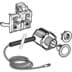 Bild von GEBERIT WC-Steuerung mit elektronischer Spülauslösung, Netzbetrieb, für Omega UP-Spülkasten 12 cm, 2-Mengen-Spülung, mit Typ 10 IR-Taster #115.956.SN.6 - Rosette: gebürstet