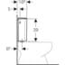 Bild von GEBERIT AP128 AP-Spülkasten Spül-Stopp-Spülung, Wasseranschluss seitlich oder hinten mittig #128.000.11.5 - weiß-alpin
