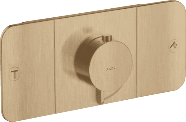 Bild von HANSGROHE AXOR One Thermostatmodul Unterputz für 2 Verbraucher #45712140 - Brushed Bronze