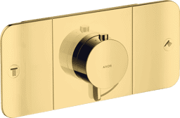 Bild von HANSGROHE AXOR One Thermostatmodul Unterputz für 2 Verbraucher Polished Gold Optic 45712990