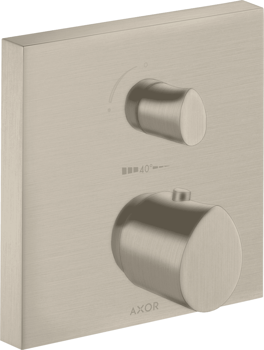 HANSGROHE AXOR Starck Organic Thermostat Unterputz mit Ab- und Umstellventil #12716820 - Brushed Nickel
