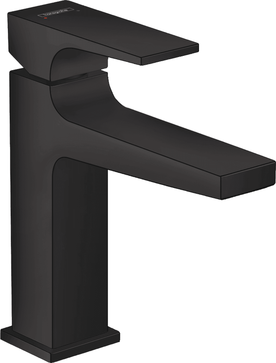 Bild von HANSGROHE Metropol Einhebel-Waschtischmischer 110 mit Hebelgriff und Push-Open Ablaufgarnitur #32507670 - Mattschwarz