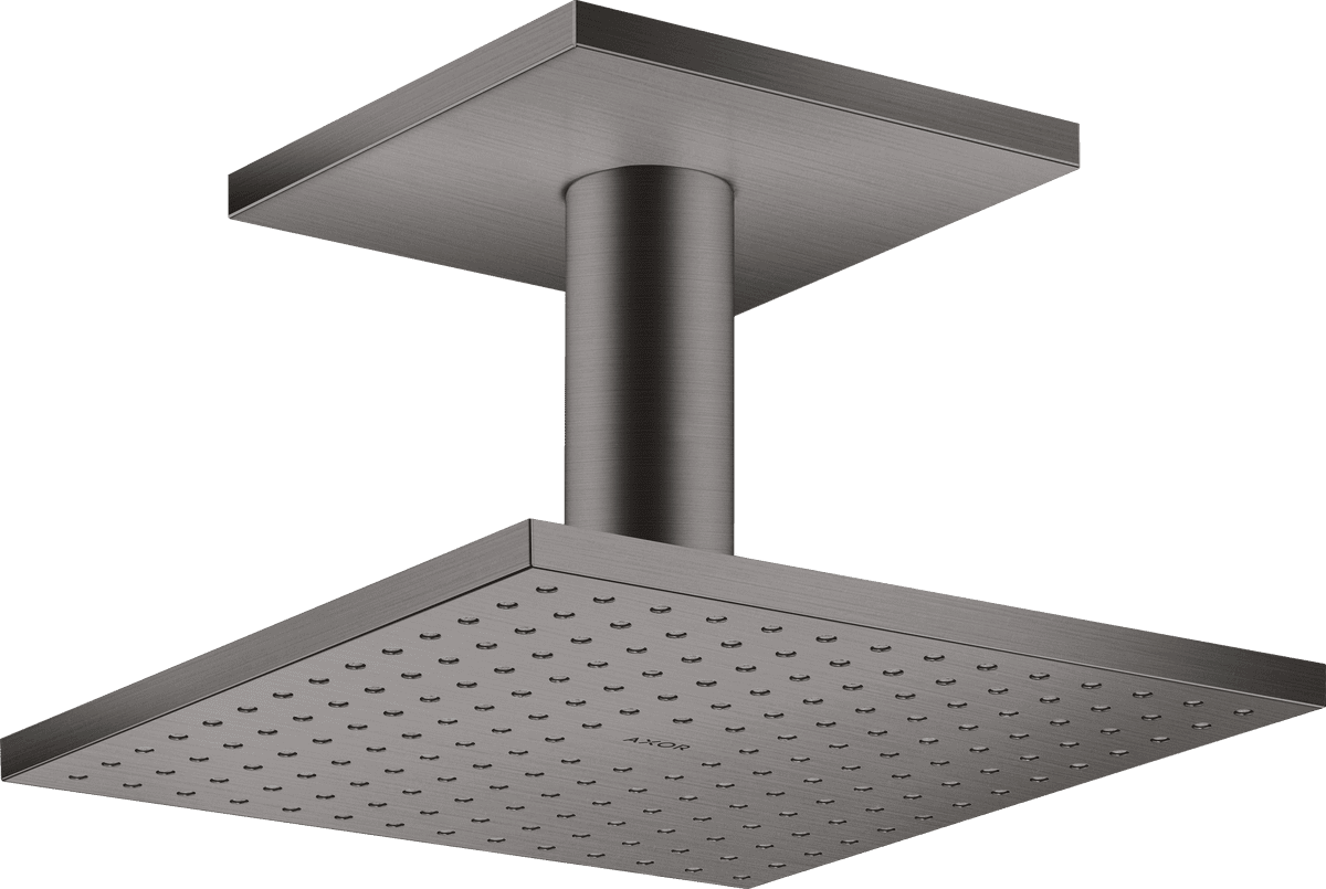 HANSGROHE AXOR ShowerSolutions Kopfbrause 250/250 1jet mit Deckenanschluss #35308340 - Brushed Black Chrome