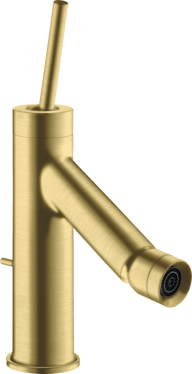 HANSGROHE AXOR Starck Einhebel-Bidetmischer mit Pingriff und Zugstangen-Ablaufgarnitur #10211950 - Brushed Brass