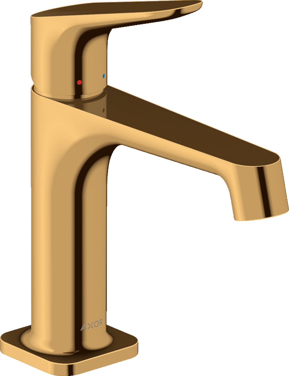 Зображення з  HANSGROHE AXOR Citterio M Single lever basin mixer 100 with pop-up waste set #34010990 - Polished Gold Optic