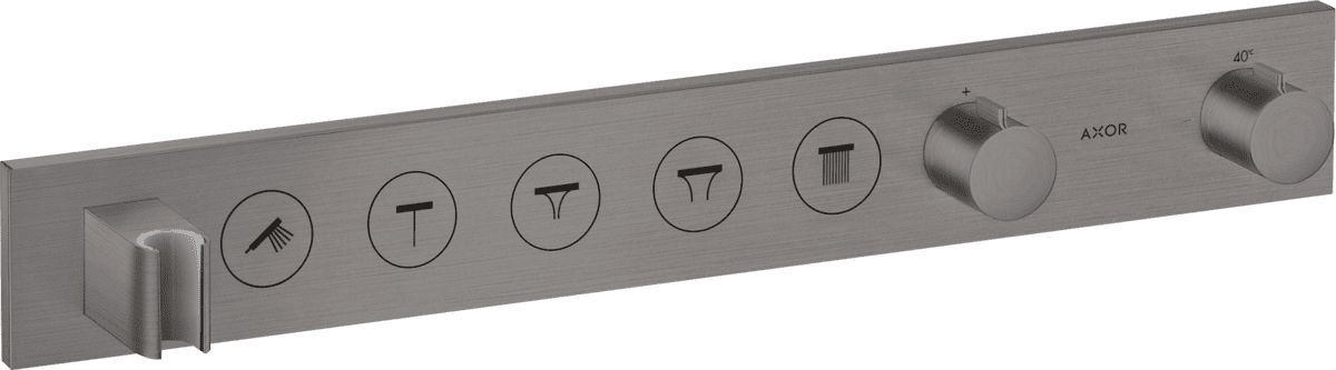 Obrázek HANSGROHE AXOR ShowerSolutions termostat pod omítku, 5 spotřebičů #18358340 - kartáčovaný černý chrom