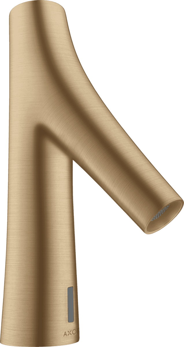 HANSGROHE AXOR Starck Organic Elektronik-Waschtischmischer mit Temperaturvoreinstellung Batteriebetrieb #12172140 - Brushed Bronze