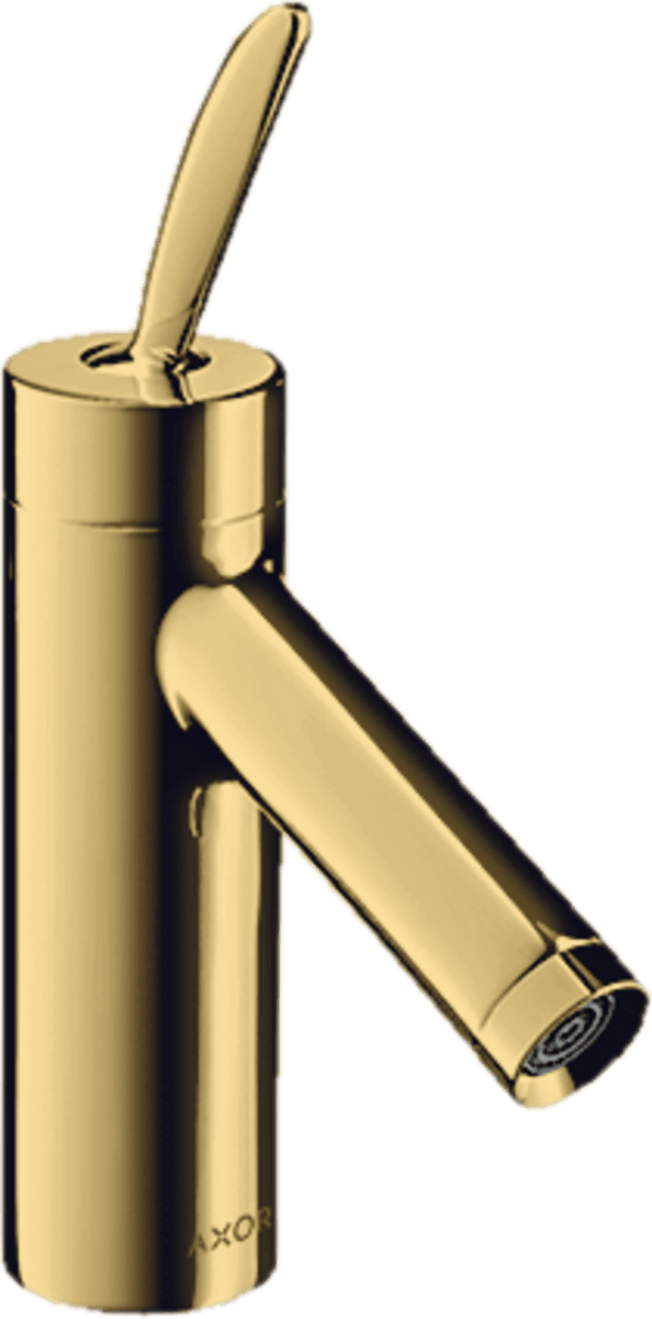 HANSGROHE AXOR Starck Classic Einhebel-Waschtischmischer 70 mit Ablaufgarnitur #10018990 - Polished Gold Optic