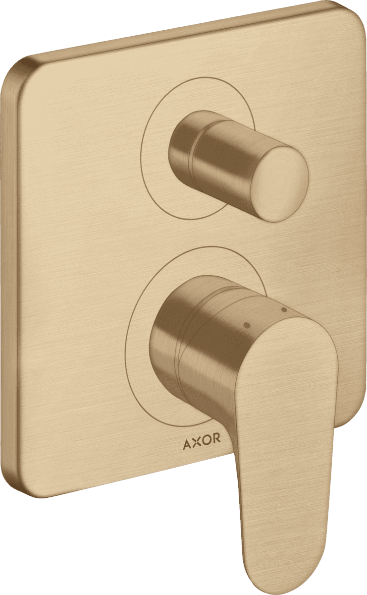 HANSGROHE AXOR Citterio M Einhebel-Wannenmischer Unterputz mit integrierter Sicherungskombination nach EN1717 #34427140 - Brushed Bronze