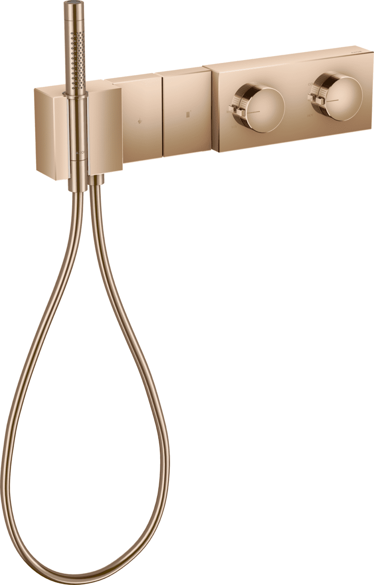 HANSGROHE AXOR Edge Thermostatmodul Select 470/100 Unterputz für 2 Verbraucher #46700300 - Polished Red Gold