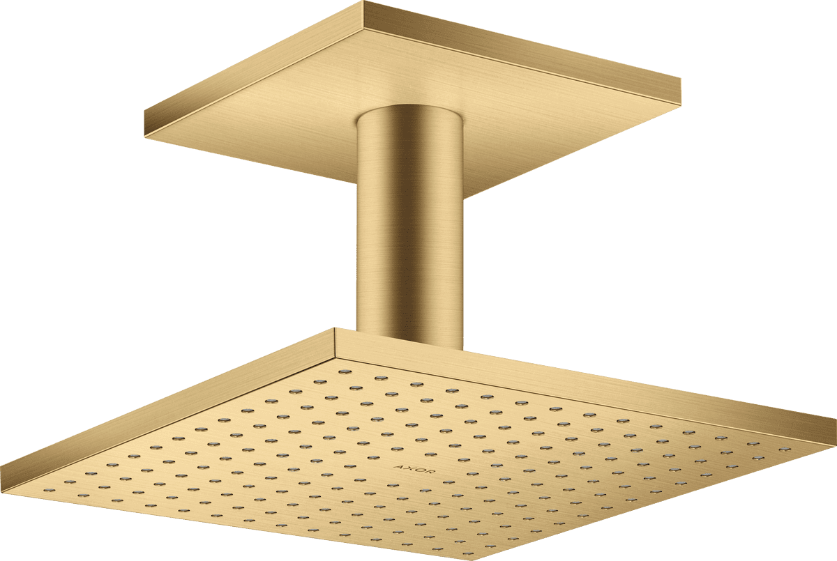 HANSGROHE AXOR ShowerSolutions Kopfbrause 250/250 2jet mit Deckenanschluss #35312250 - Brushed Gold Optic