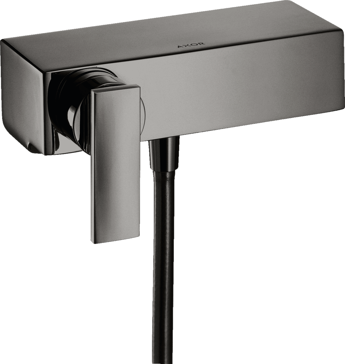 HANSGROHE AXOR Citterio Einhebel-Brausemischer Aufputz mit Hebelgriff #39600330 - Polished Black Chrome