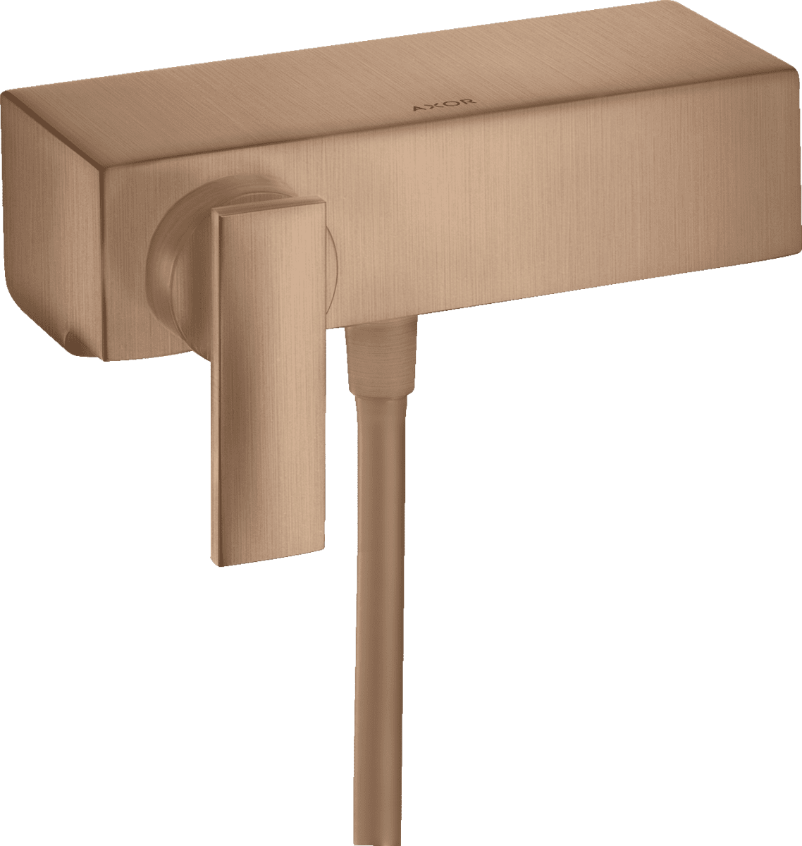 HANSGROHE AXOR Citterio Einhebel-Brausemischer Aufputz mit Hebelgriff #39600310 - Brushed Red Gold