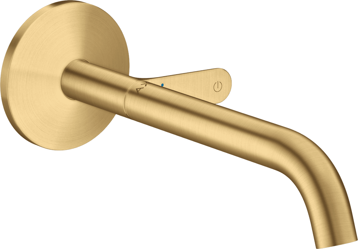 Зображення з  HANSGROHE AXOR One Basin mixer for concealed installation wall-mounted Select with spout 220 mm #48112250 - Brushed Gold Optic